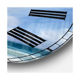 Coastal Landscape Oversized Metal Wall Clock - 36 x 36