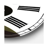 Circe Composition in Pink Green and Black I Large Mid-Century Wall Clock - 36" x 28" x 1"