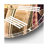 Contemporary Oversized Round Metal Wall Clock