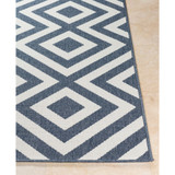 Alfresco ALF-9657 Charcoal 2'3" x 7'9" Runner Area Rug, Indoor/Outdoor