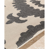 Alfresco ALF-9612 Black 5'3" x 7'6" Area Rug, Indoor/Outdoor