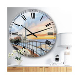 St Mary's Lighthouse Large Nautical & Coastal Wall Clock - 36" x 28" x 1"
