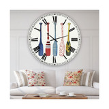 Five Paddles Oversized Lake House Wall Clock - 36 x 36