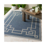 Alfresco ALF-9654 Charcoal 3' x 5'6" Area Rug, Indoor/Outdoor