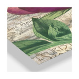 Purple Peonies Oversized Cottage 3 Panels Wall Clock - 38" x 38" x 1"