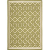 Courtyard Green and Beige 2'3" x 18' Runner Outdoor Area Rug