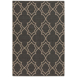 Alfresco ALF-9590 Black 7'6" x 10'9" Area Rug, Indoor/Outdoor