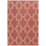 Alfresco ALF-9591 Rust 6' x 9' Area Rug, Indoor/Outdoor