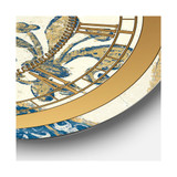Ornate Glam Oversized Metal Wall Clock