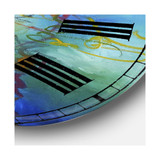 Color Dances Oversized Modern Wall Clock - 36" x 28" x 1"