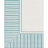 Alfresco ALF-9680 Teal 3' x 5'6" Area Rug, Indoor/Outdoor