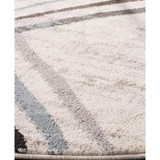 Amsterdam Cream and Charcoal 6'7" x 6'7" Round Outdoor Area Rug