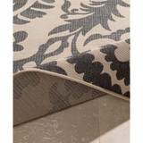 Alfresco ALF-9612 Black 2'3" x 7'9" Runner Area Rug, Indoor/Outdoor