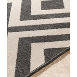 Alfresco ALF-9639 Black 7'6" x 10'9" Area Rug, Indoor/Outdoor