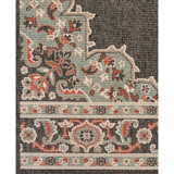 Alfresco ALF-9671 Black 7'6" x 10'9" Area Rug, Indoor/Outdoor