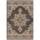 Alfresco ALF-9671 Black 7'6" x 10'9" Area Rug, Indoor/Outdoor