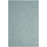 Courtyard Aqua 4' x 5'7" Sisal Weave Outdoor Area Rug