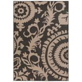 Alfresco ALF-9615 Black 3' x 5'6" Area Rug, Indoor/Outdoor