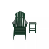 Adirondack Folding Chair with Ottoman and Side Table Set