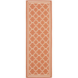 Courtyard Terracotta and Bone 2'3" x 6'7" Sisal Weave Runner Outdoor Area Rug