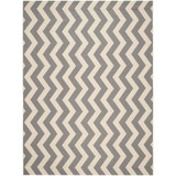 Courtyard Gray and Beige 8' x 11' Sisal Weave Outdoor Area Rug