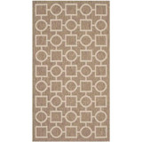 Courtyard Brown and Bone 2'7" x 5' Sisal Weave Outdoor Area Rug