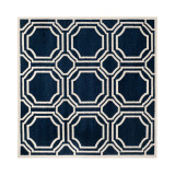 Amherst Indoor/Outdoor AMT411B Light Grey/Ivory 5' x 5' Square Area Rug