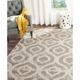Amsterdam Ivory and Mauve 3' x 5' Outdoor Area Rug