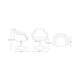 Kinsey Adjustable Height Swivel Accent Chair, Set of 2