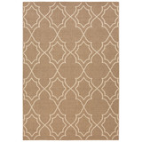 Alfresco ALF-9587 Camel 3' x 5'6" Area Rug, Indoor/Outdoor