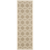 Courtyard Brown and Beige 2'3" x 12' Runner Outdoor Area Rug