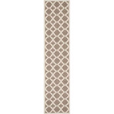 Courtyard Brown and Bone 2'3" x 10' Sisal Weave Runner Outdoor Area Rug
