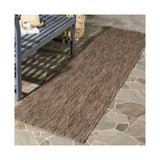 Courtyard Brown 2'3" x 8' Sisal Weave Runner Outdoor Area Rug