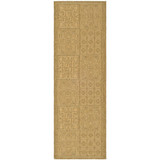 Courtyard Gold and Natural 2'7" x 8'2" Runner Outdoor Area Rug