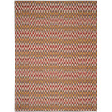 Hampton Dark Gray and Rust 8' x 11' Outdoor Area Rug
