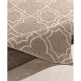 Alfresco ALF-9587 Camel 7'3" Square Area Rug, Indoor/Outdoor