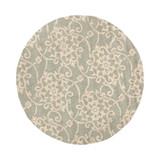 Rain RAI-1103 Sea Foam 8' Round Area Rug, Indoor/Outdoor