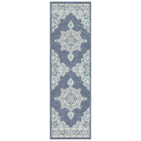 Alfresco ALF-9670 Charcoal 2'3" x 11'9" Runner Area Rug, Indoor/Outdoor