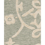 Rain RAI-1103 Sea Foam 2'6" x 8' Runner Area Rug, Indoor/Outdoor