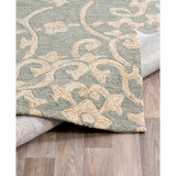 Rain RAI-1103 Sea Foam 2'6" x 8' Runner Area Rug, Indoor/Outdoor