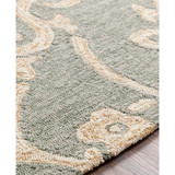 Rain RAI-1103 Sea Foam 2' x 3' Area Rug, Indoor/Outdoor