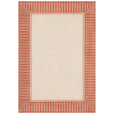 Alfresco ALF-9683 Burnt Orange 5'3" x 7'6" Area Rug, Indoor/Outdoor