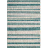 Courtyard Gray and Blue 4' x 5'7" Outdoor Area Rug