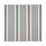 Courtyard Beige and Blue 6'7" x 6'7" Sisal Weave Square Outdoor Area Rug