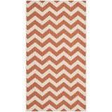 Courtyard Terracotta and Beige 2'7" x 5' Outdoor Area Rug