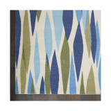 Shady Brights SHA01 Aquamarine 6'6" x 9'6" Outdoor Area Rug