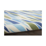 Shady Brights SHA01 Aquamarine 6'6" x 9'6" Outdoor Area Rug