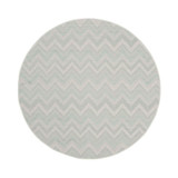 Courtyard Light Gray and Aqua 5'3" x 5'3" Sisal Weave Round Outdoor Area Rug