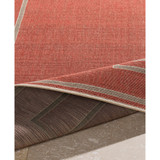 Alfresco ALF-9631 Rust 8'9" x 12'9" Area Rug, Indoor/Outdoor
