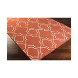 Alfresco ALF-9591 Rust 7'3" Square Area Rug, Indoor/Outdoor